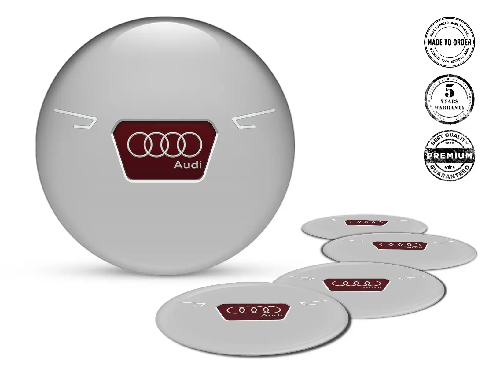 Audi Radaufkleber Ausgabe Premium Epoxy-Labels